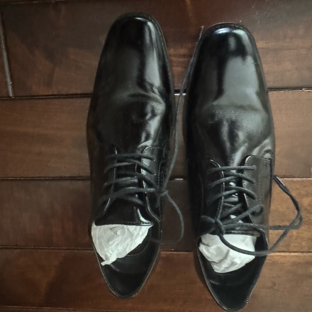 Stacy Adams Men’s  Black Leather Oxfords